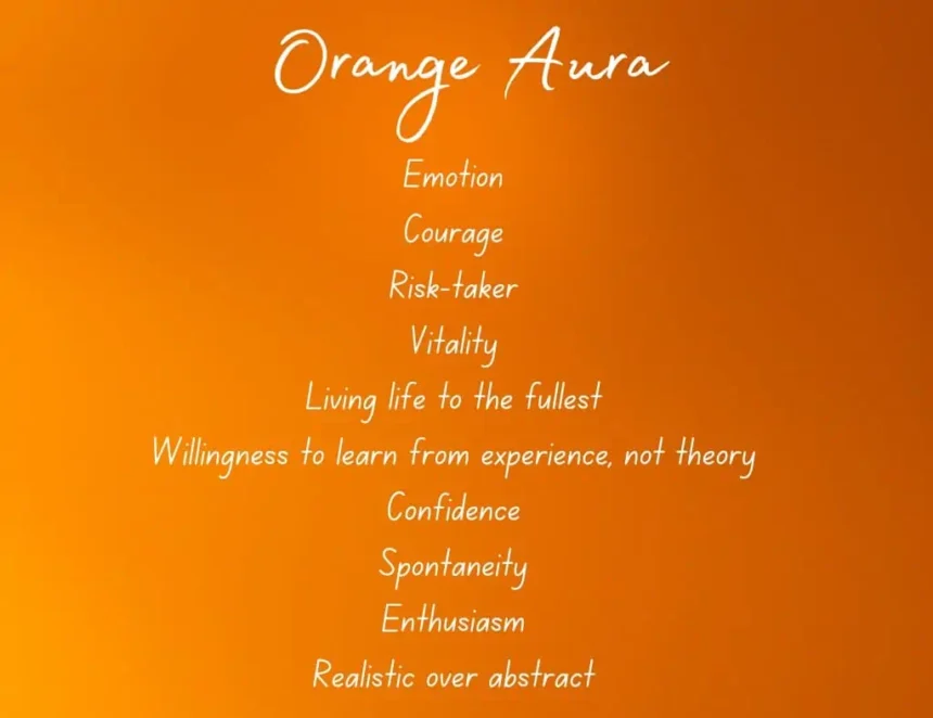 orange aura meaning