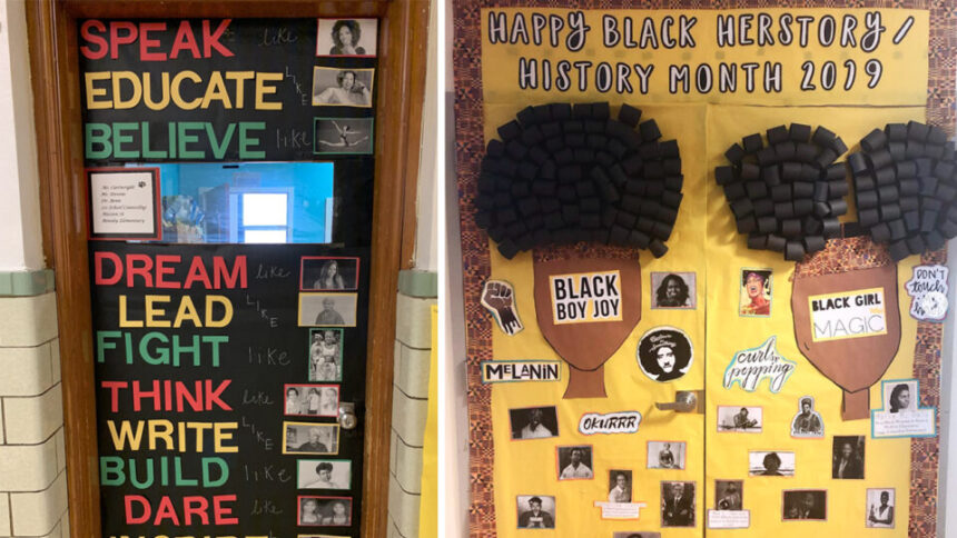 black history month doors